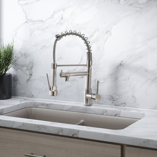 Clihome Pull Down Kitchen Faucet & Reviews Wayfair